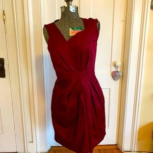 Cynthia Steffe short burgundy dress